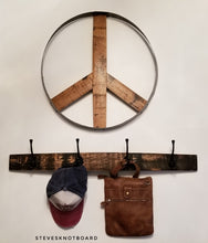 Load image into Gallery viewer, Bourbon Barrel Coat Hooks - 4 Hooks