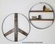 Load image into Gallery viewer, Bourbon Barrel Ring Peace Sign

